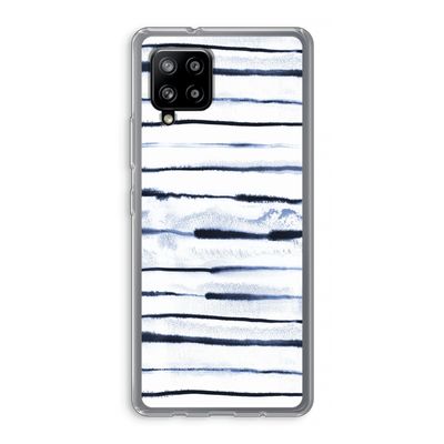 Ink Stripes: Samsung Galaxy A42 5G Transparant Hoesje