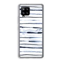 Ink Stripes: Samsung Galaxy A42 5G Transparant Hoesje