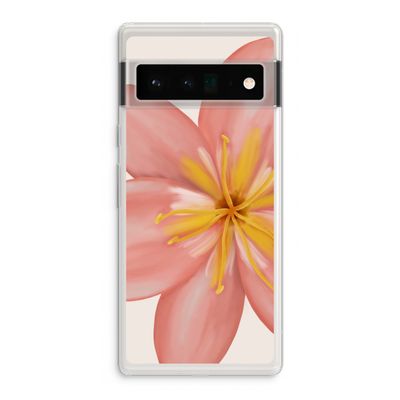 Pink Ellila Flower: Google Pixel 6 Pro Transparant Hoesje
