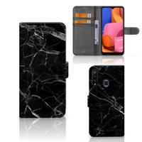 Samsung Galaxy A20s | Bookcase | Marmer Zwart - Origineel Cadeau Vader