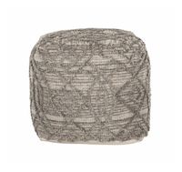 MUST Living Poef 'Angel' 40cm, kleur Naturel / Grijs