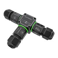 Kabelverbinder - T-vorm - IP68 waterdicht - Gereedschapsloos - Voor 2 en 3 aderige kabels (4-11mm)