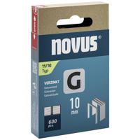 Novus Tools 042-0797 Nieten met plat draad Type 11 600 stuk(s) Afm. (l x b x h) 10 x 10.6 x 10 mm