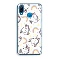 Rainbow Unicorn: Huawei P20 Lite Transparant Hoesje
