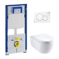 Geberit UP320 toiletset met Lambini Sub randloos toilet en softclose zitting