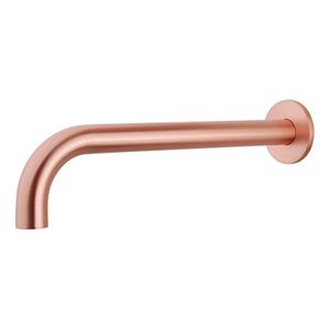 Wiesbaden Caral inbouw uitloop 30 cm messing geborsteld koper