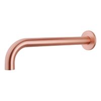 Wiesbaden Caral inbouw uitloop 30 cm messing geborsteld koper
