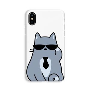 Cool cat: iPhone Xs Volledig Geprint Hoesje