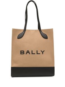 Bally sac cabas Bar à logo imprimé - Marron