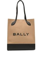 Bally sac cabas Bar à logo imprimé - Marron - thumbnail