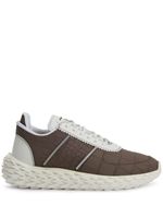 Giuseppe Zanotti baskets Urchin à patch logo - Marron - thumbnail