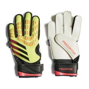 adidas Predator Match Fingersave Keepershandschoenen Kids Felgeel Zwart Felrood