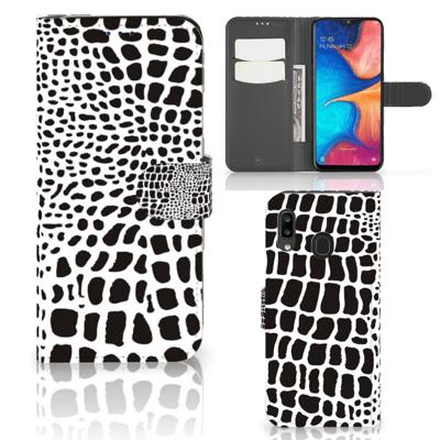 Samsung Galaxy A30 | Telefoonhoesje | Met pasjeshouder | Slangenprint