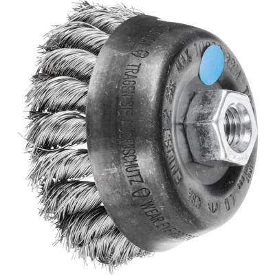 PFERD TOOLS 43306033 Komborstel getordeerd TBG Ø 80 mm M14 Ø roestvrijstalen draad 0,35 voor haakse slijpers 1 stuk(s)