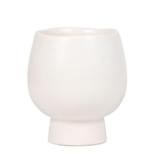 Kolibri Home | Scandic white bloempot - Witte keramieken sierpot - Ø9cm