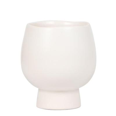 Kolibri Home | Scandic white bloempot - Witte keramieken sierpot - Ø9cm