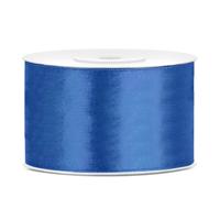 Hobby Sierlint satijn - Blauw - 25 meter - cadeaulint - satijnlint/sierlinten