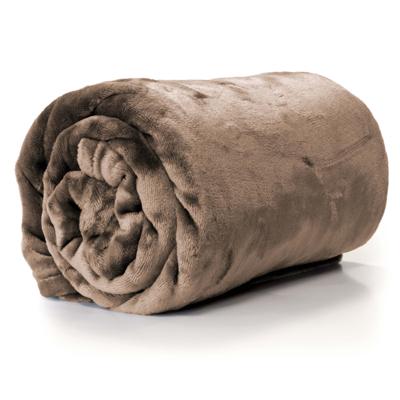 Plaid Enzo taupe 130x180
