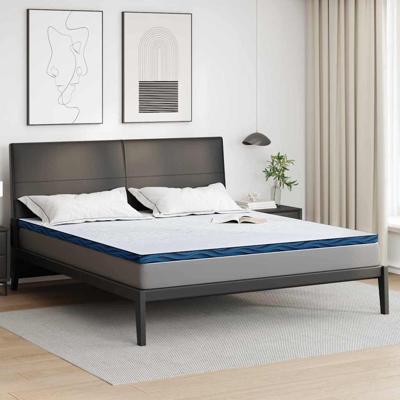 Matraspads Wit en Blauw 200 x 200 cm
