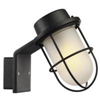 Badkamerlamp wand zwart Kooi wandlamp 'Marina' Nordlux g9 opaal glas