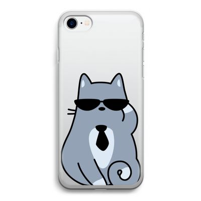 Cool cat: iPhone SE 2020 Transparant Hoesje