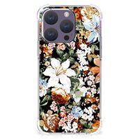 Case voor iPhone 15 Pro Dark Flowers - thumbnail