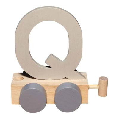 JeP kids houten treinletter Q-zand JeP kids houten treinletter Q-zand
