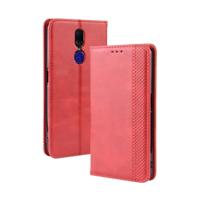 Magnetische Buckle retro Crazy Horse textuur horizontale Flip lederen case voor oppo F11 met houder & kaartsleuven & fotolijstjes (rood)