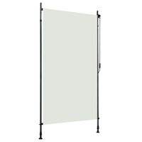 VidaXL Rolgordijn voor buiten 120x270 cm crème