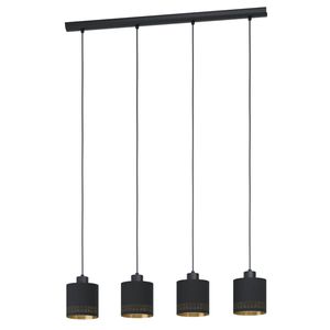 EGLO Esteperra hangende plafondverlichting Flexibele montage E27 Zwart, Goud
