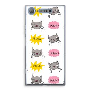 Meow: Sony Xperia XZ1 Transparant Hoesje