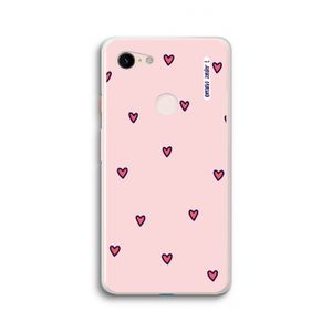 Hartjes: Google Pixel 3 XL Transparant Hoesje