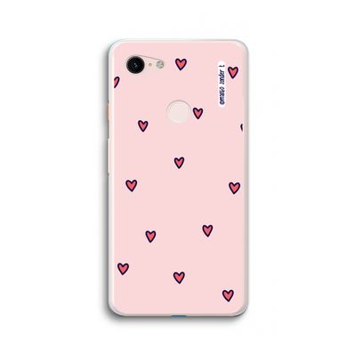 Hartjes: Google Pixel 3 XL Transparant Hoesje