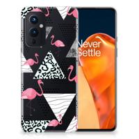 OnePlus 9 | TPU Hoesje | Flamingo Triangle