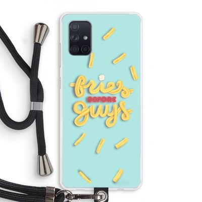 Always fries: Samsung Galaxy A71 Transparant Hoesje met koord