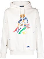 Polo Ralph Lauren hoodie en coton à imprimé taches de peinture - Tons neutres - thumbnail