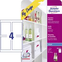 Avery-Zweckform MD4001 Flesetiketten 90 x 120 mm Papier Wit 20 stuk(s) Permanent hechtend Inkjet