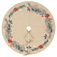 Kerstboomrok/kerstboom kleed - kerststerren - D90 cm - polyester Kerstboomrok/kerstboom kleed - kerststerren - D90 cm - polyester