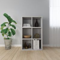 Boekenkast/dressoir 66x30x97,8 cm spaanplaat betongrijs