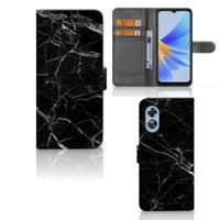 OPPO A17 | Bookcase | Marmer Zwart - Origineel Cadeau Vader