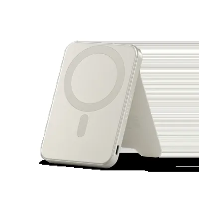 Satechi OntheGo magnetische Qi2 Powerbank met Stand (5.000mAh/20W) - Sand