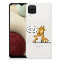 Samsung Galaxy A12 Telefoonhoesje met Naam Giraffe - thumbnail
