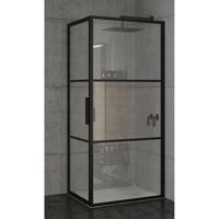 Riho Grid GB201 Douchecabine -90x80x200cm - zwart G004010121 - thumbnail