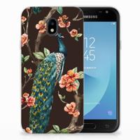 Samsung Galaxy J3 2017 | TPU Hoesje | Pauw met Bloemen