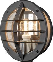 Oden zwart 516-750 ronde wandlamp Konstsmide