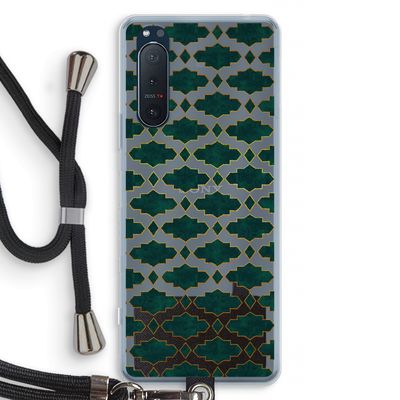 Moroccan tiles: Sony Xperia 5 II Transparant Hoesje met koord