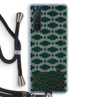 Moroccan tiles: Sony Xperia 5 II Transparant Hoesje met koord