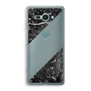 Zwart marmer: Sony Xperia XZ2 Compact Transparant Hoesje