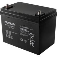 VOLTCRAFT VC-12668697 Loodaccu 12 V 75 Ah Loodvlies (AGM) (b x h x d) 258 x 206 x 166 mm Onderhoudsvrij, Geringe zelfontlading