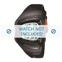 Horlogeband Casio RFT100 / 10227753 Rubber Zwart 16mm - thumbnail